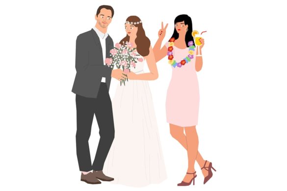 איור של יהלי זיו בנושא חתונות