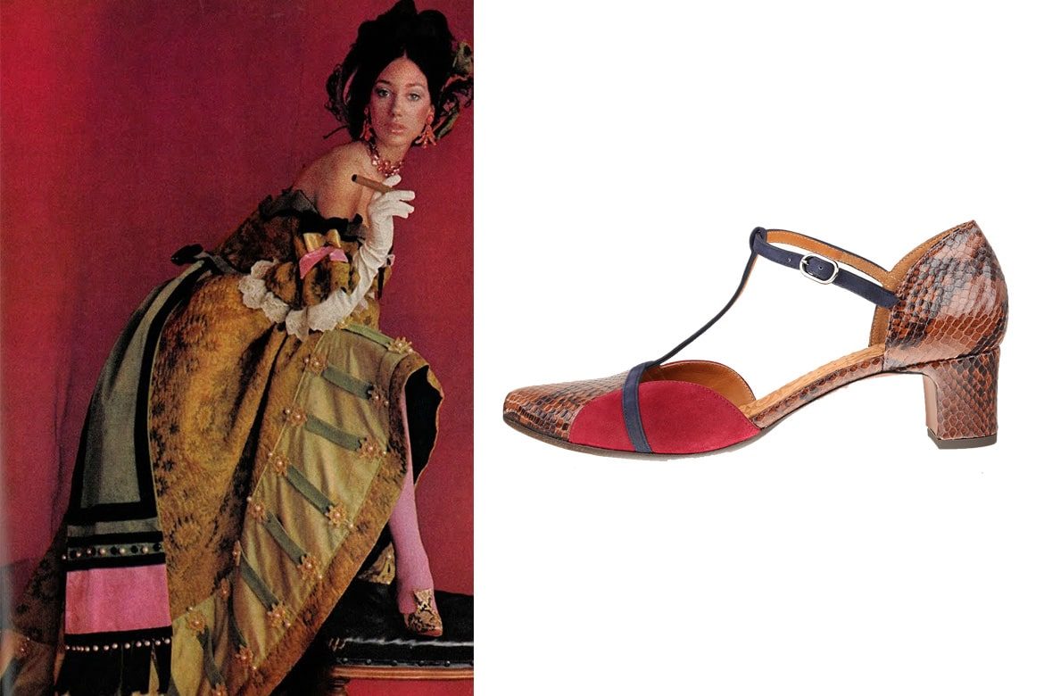 עבודה של ססיל ביטון לווג ונעליים של צ'י מיהרה