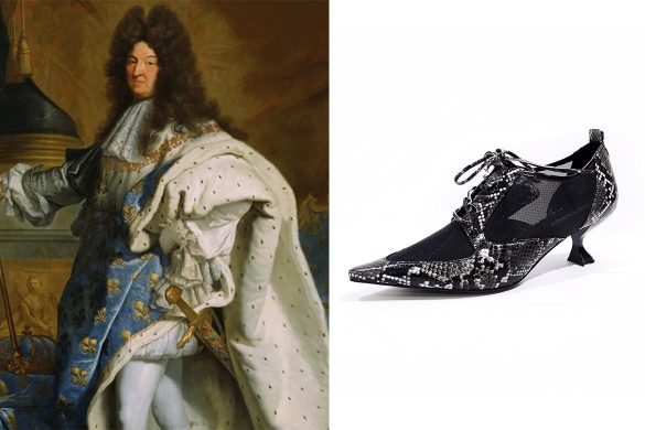 מימין: נעליים של ג'פרי קמפבל | משמאל: לואי ה-14
